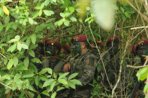 Kaibiles bei Fuerzas Comando 2015 in Guatemala. Bild: SOCSOUTH/Facebook